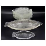 Glasbake and More Fish-Shaped Glass Plates -