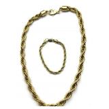 GLD Brand Bracelet and Unmarked Necklace-