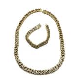 Jaxxon Brand Bling Necklace and Bracelet -