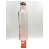 Vintage Baker's Choice Pink Glass Rolling Pin