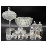 Fostoria American Compote, Bowls, Salt & Pepper