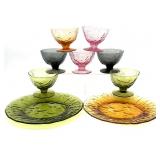 Vintage Morgantown Crinkle Glass Sherbet Cups and