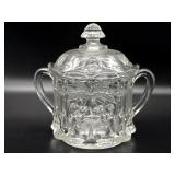 Vintage Northwood Cherry Thumbprint Lidded