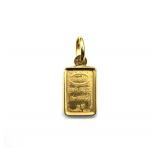 Marked Oro Puro Au 999.9 g2 Unoarre' Pendant,
