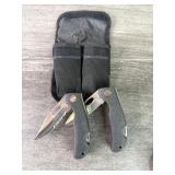 (2) Folding Knife Set