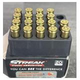 (18) Rnds 9mm, Streak Hollow Point Visual