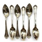 (6) Sterling Spoons 5.5ï¿½- weight is measured in