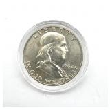 1962-D Franklin Half Dollar in Plastic Case