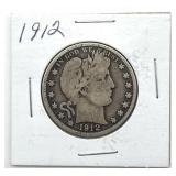 1912 Barber Half Dollar