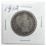 1912 Barber Half Dollar
