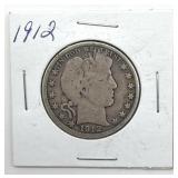 1912 Barber Half Dollar