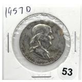 1957-D Franklin Half Dollar