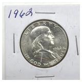 1962 Franklin Half Dollar- appears to be thread