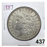 1887 Morgan Dollar