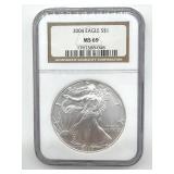 2004 Silver Eagle One Ounce Fine Silver NGC