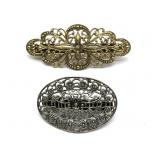 (2) Antique Made in France Hair Clips 3.25ï¿½ and