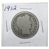 1912 Barber Half Dollar