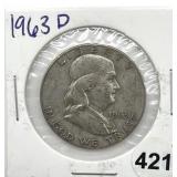 1963-D Franklin Half Dollar