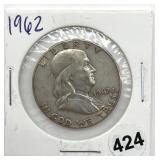 1962 Franklin Half Dollar