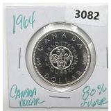 1964 Canada Silver Dollar