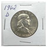 1962-D Franklin Half Dollar