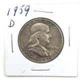 1959-D Franklin Half Dollar