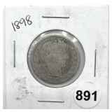 1898 Barber Quarter