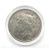 1922 Peace Dollar in Plastic Holder