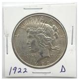 1922-D Peace Dollar