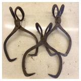 (3) Ice Tongs