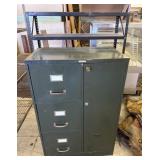 File Cabinet Locker 27x16x40 & Black Shelf