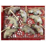 (8) Brass Drum Spouts