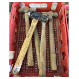 (3) 32 Oz. & (2) 28 Oz, Ball Pean Hammers