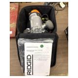 Ridgid Router, Bag & Manual