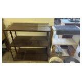 (2) Shelves Metal 18x35x36, Wood 12x37x34