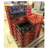 (47) Plastic Coke Crates