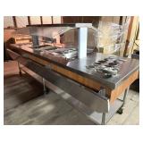 Commercial Stainless Buffet Table, Casters