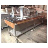 Comercial Stainless Buffett Table, Casters