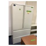 Metal Cabinet, Keys & Lock, (3) File  Drawers