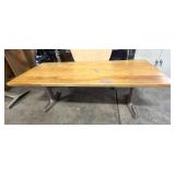 Shorter Wood Table with Metal Legs 72' x 30' x