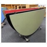 (2) Folding Round Tables, On Casters, 60'