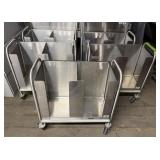 (5) Stainless Steel Lunch Tray Caddy