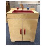 Children's Wood Play Sink 19' x 11.5' x 29'