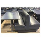 Table and Double-Sided Booth Seat