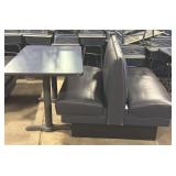 Table and Double-Sided Booth Seat