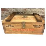 Winchester Shotgun Shell Crate with Lead Balls