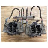 Holley Dual 4 Barrel Set Up, Fuel Rail & Hoses,