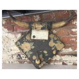 Vintage Wall Mount Bull Horns Wall Decor -