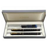 Parker Ballpoint and Fountain Pen Set in Case