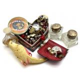 Jewelry, Ink Wells, and More